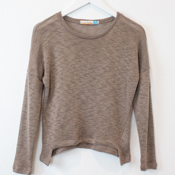 VINTAGE HAVANA Cropped Cat Sweater Size Medium - Picture 2 of 4